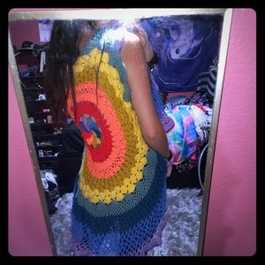 Festival boho mandala crotchet colorful crotchet